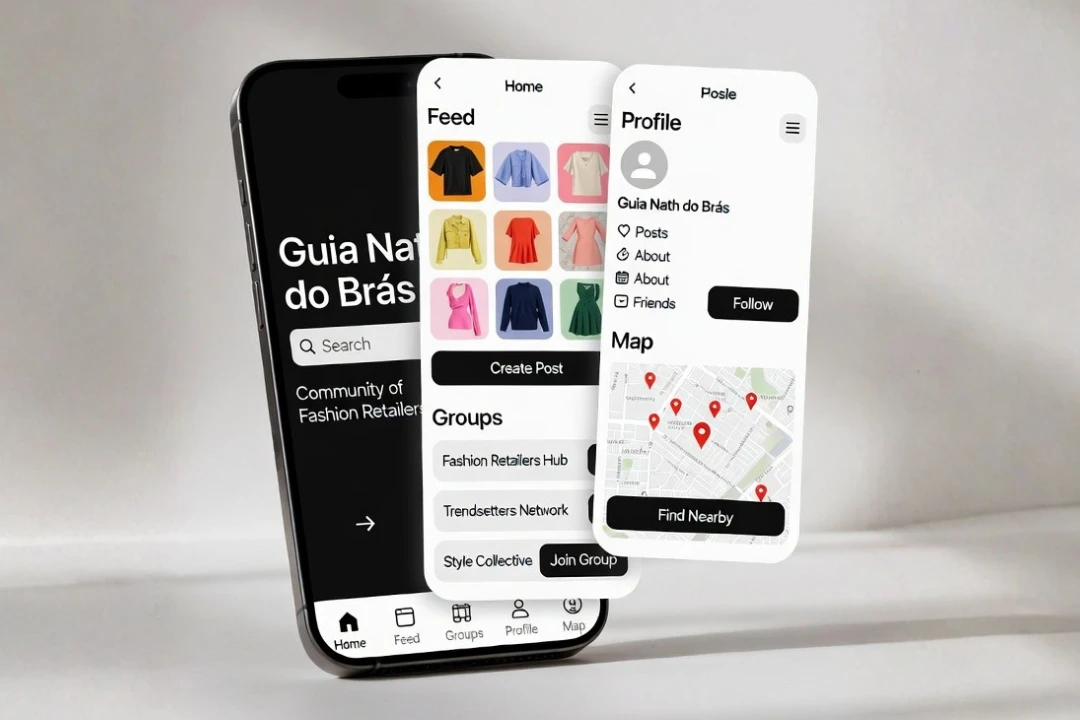 Mock-up do Guia Nath do Brás